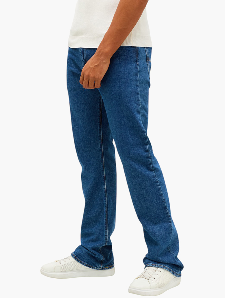 MyRunway | Shop Levi's Dark Blue 517 Bootcut Jeans for Men from